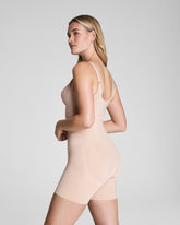 SPANXsculptâ„¢ OnCore Open-Bust Mid-Thigh Bodysuit | Soft Nude